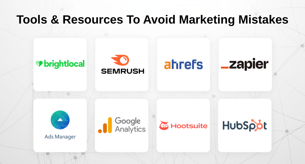 Tools & Resources to Avoid Marketing Mistakes