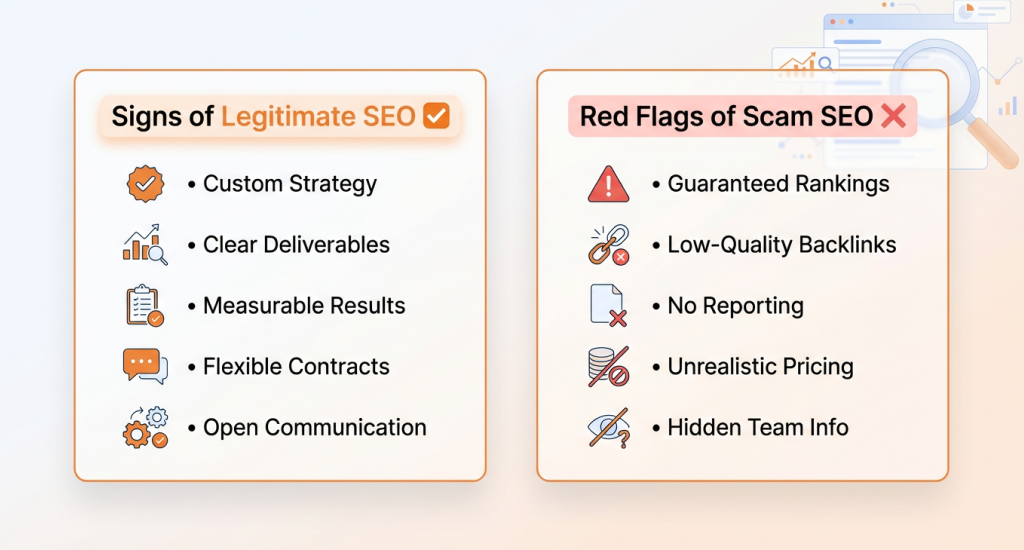 Real vs. Scam SEO